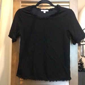 Black Short Sleeve Top